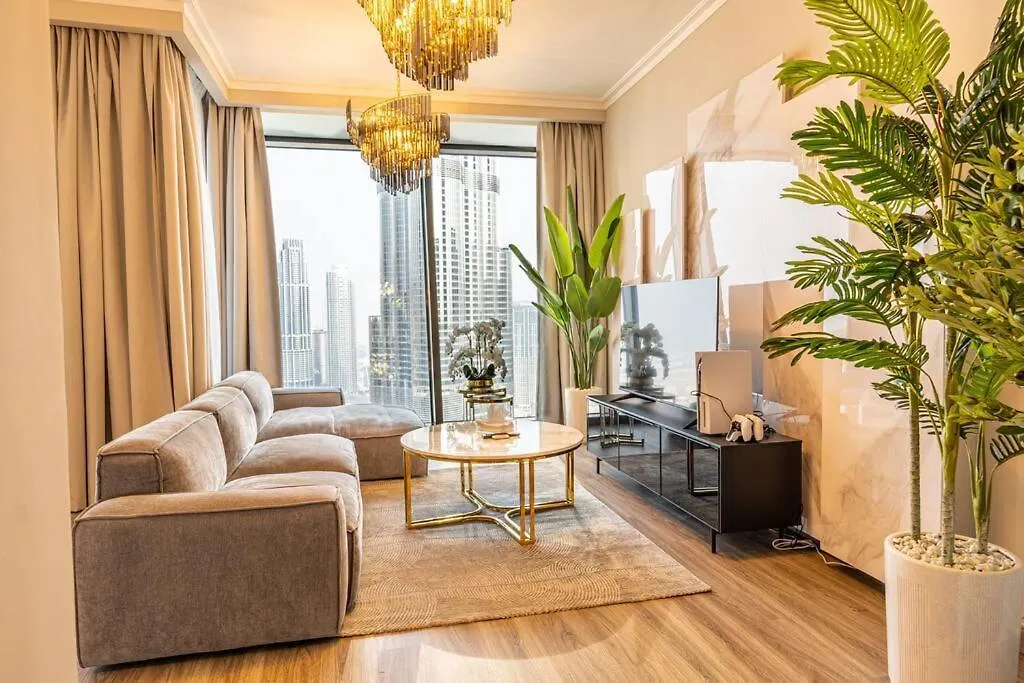 Apartment First Class 3Br With Full Burj Khalifa And Fountain View Dubai